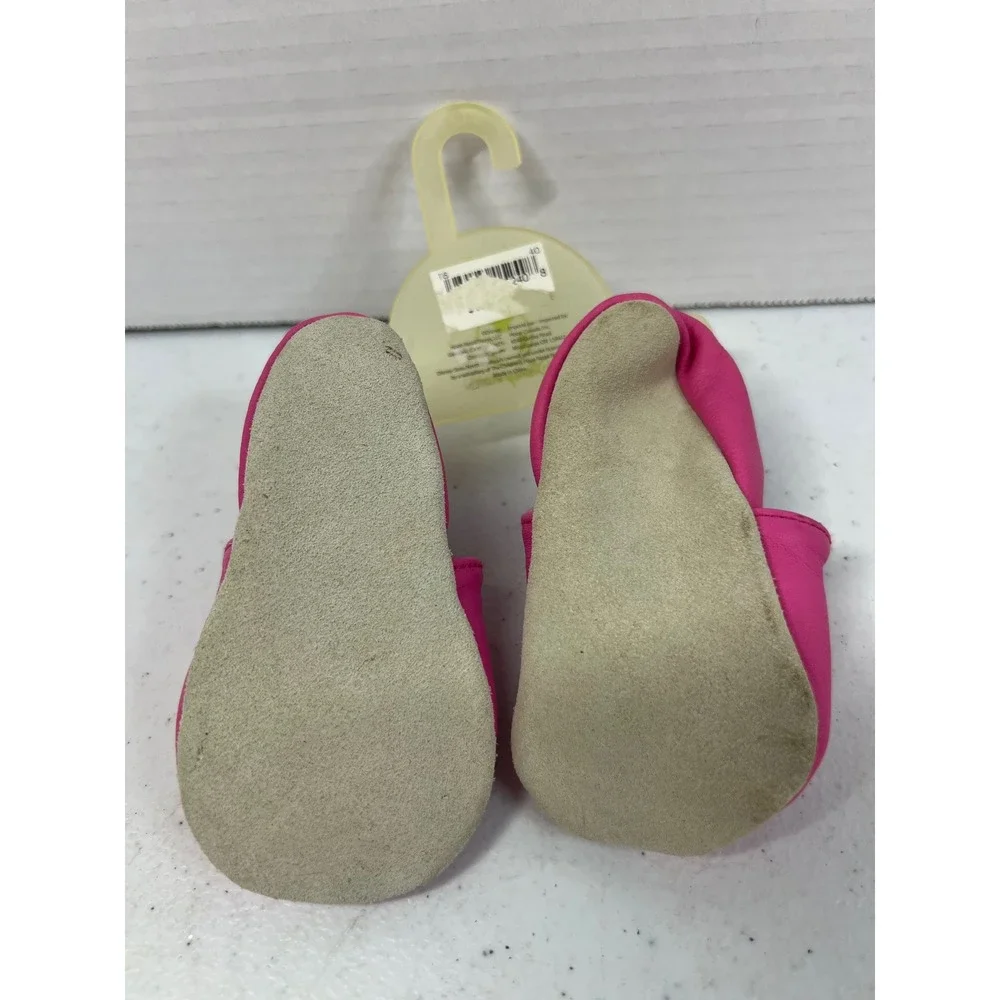 Disney Store Marie The Aristocats Pink Leather Baby Moccasins Shoes 6-12 Months
